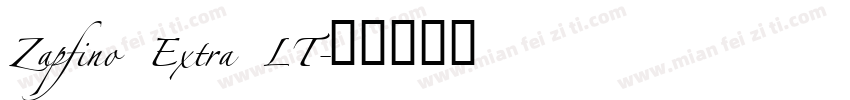 Zapfino Extra LT字体转换